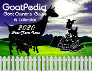 A MUST Have goat  guide and calendar for goat owners- GoatPedia Goat Owner's Guide and Calendar